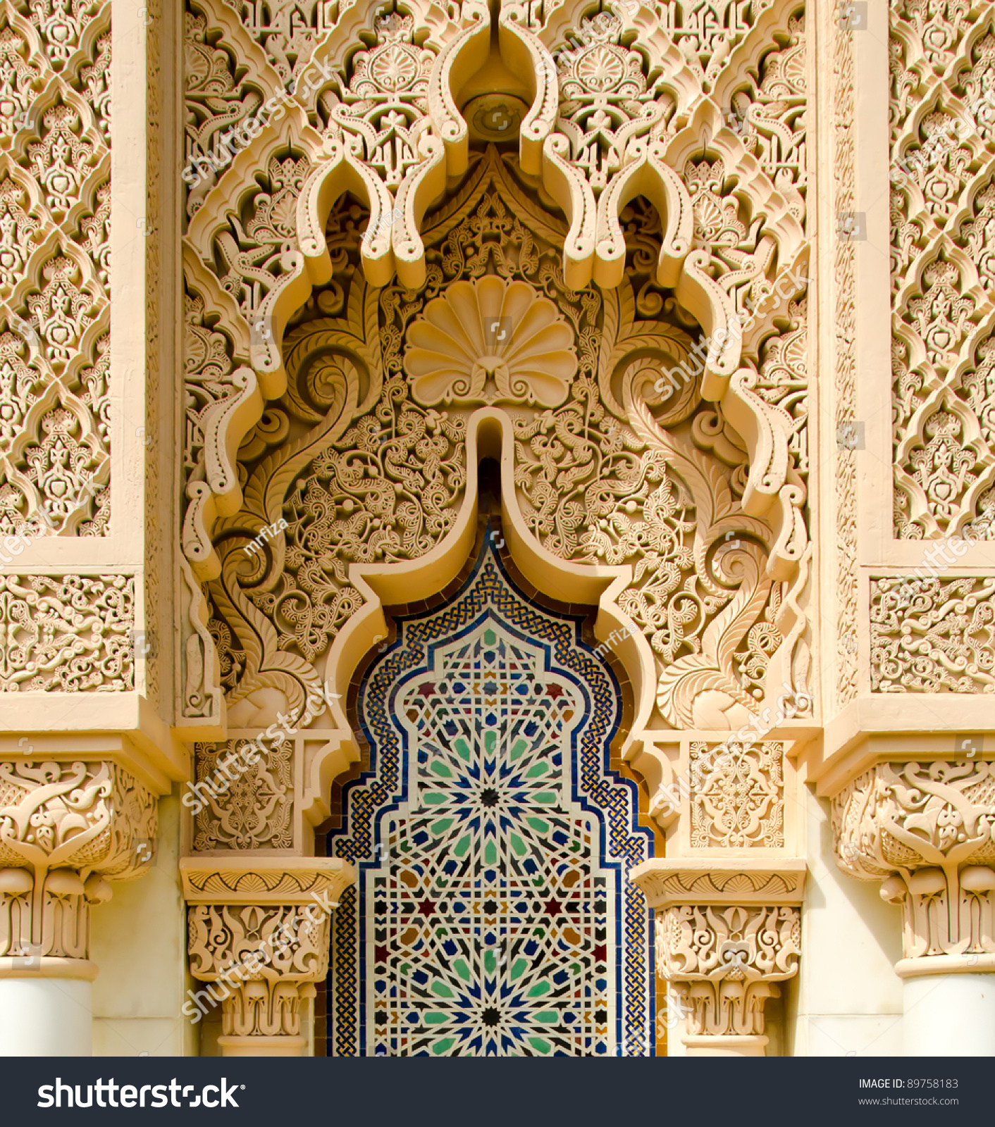 Moroccan Architecture Traditional Design Stock Photo 89758183