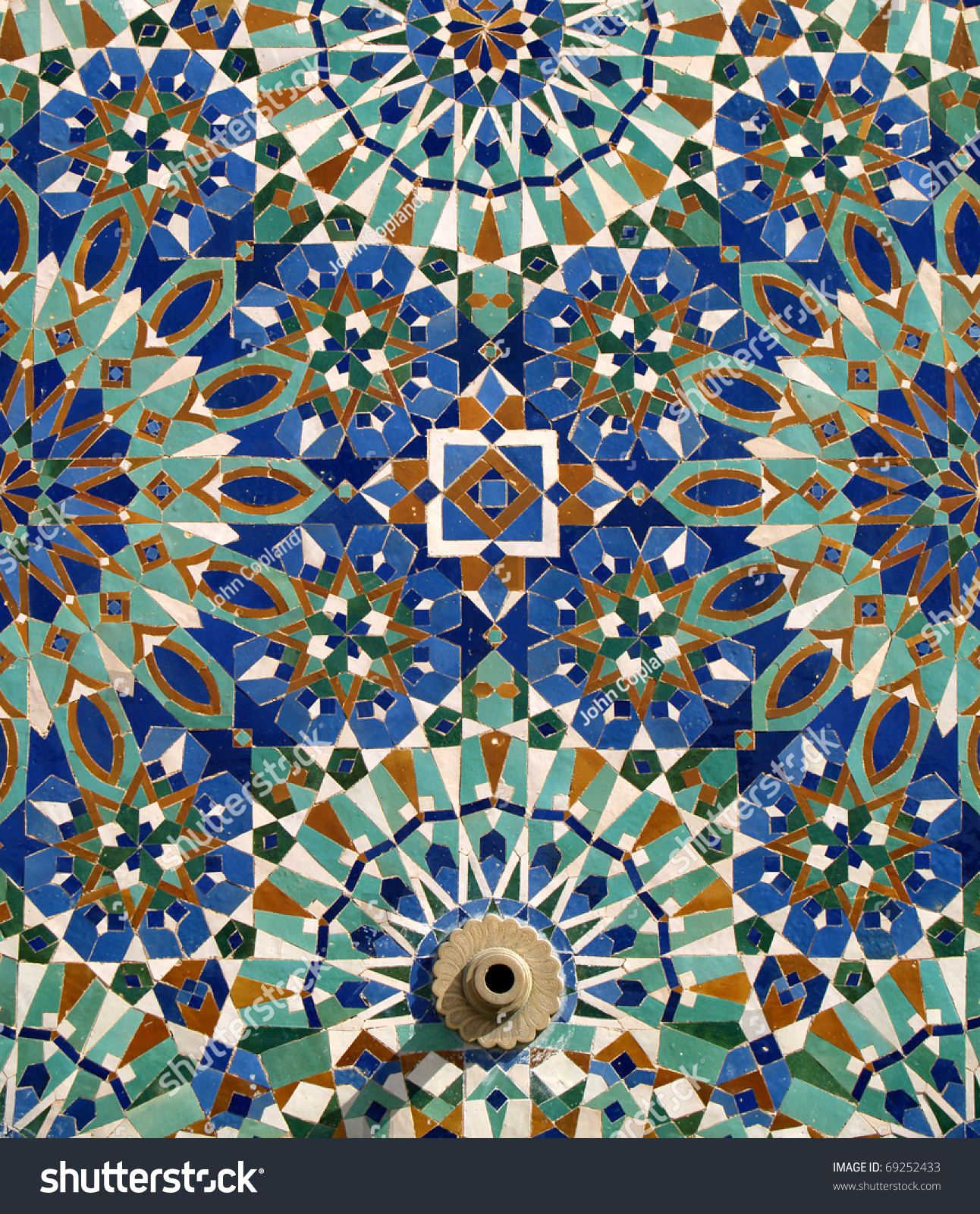 Morocco Casablanca Typical Arabesque Moorish Ceramic Stock Photo ...