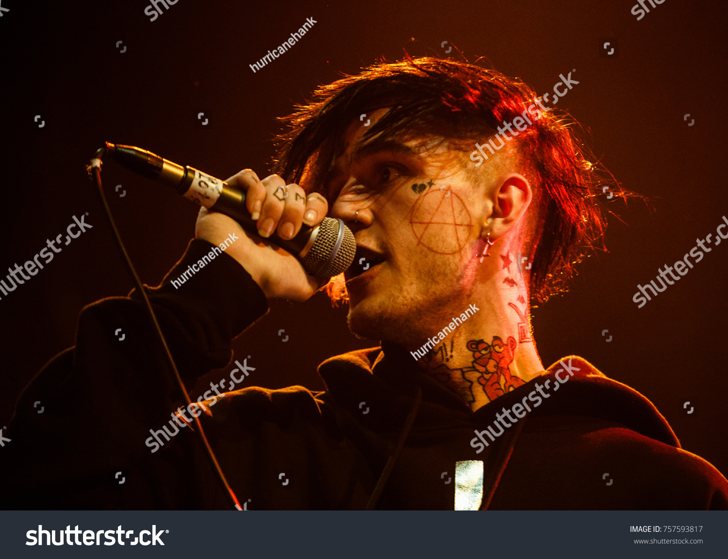 Moscow30 March2017rapper Lil Peep Concert Night Foto stock 757593817