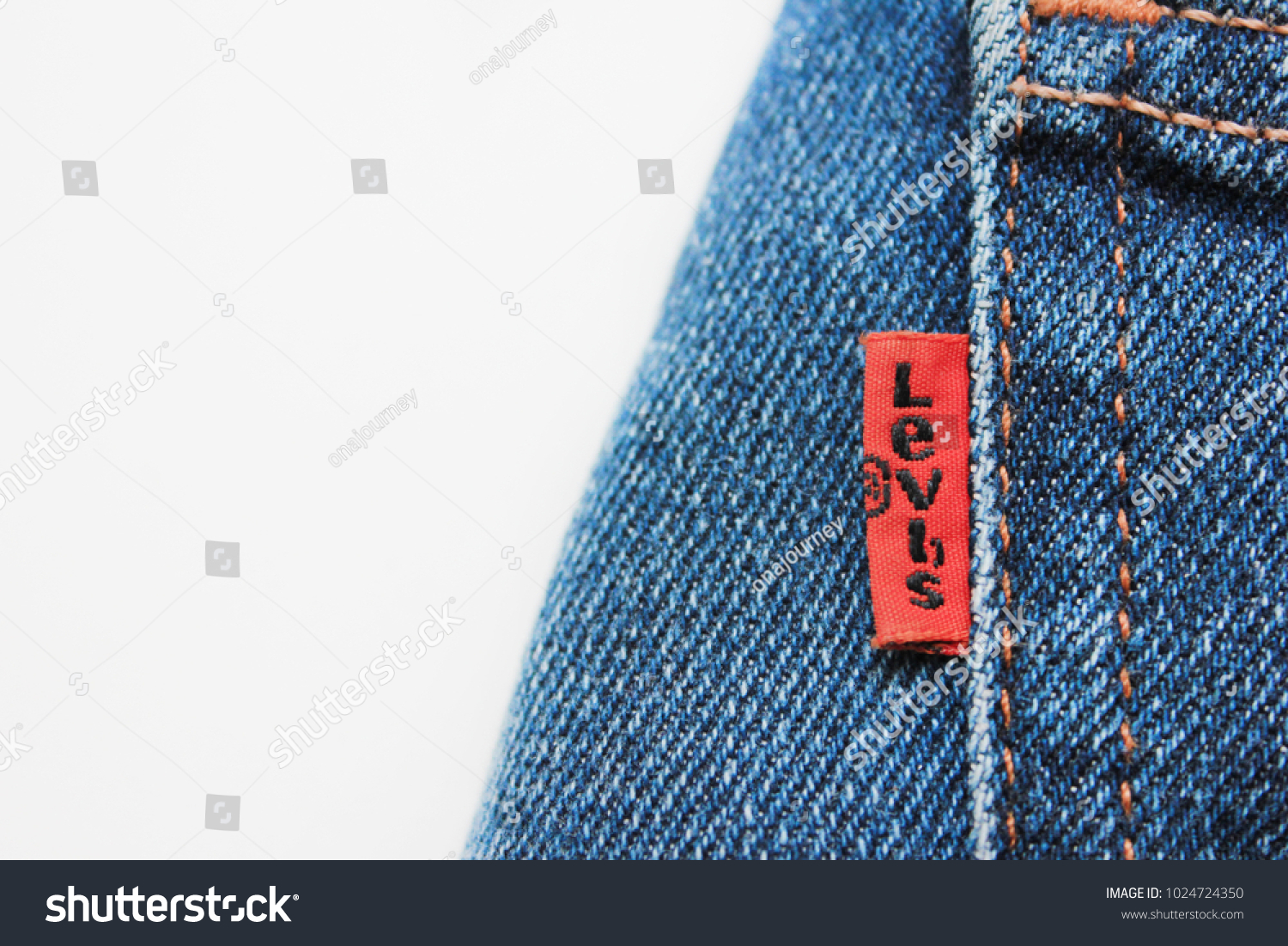 red blue denim brand jeans