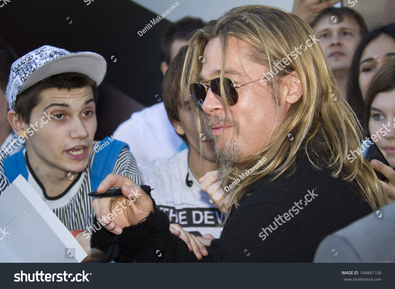 Moscow Russia June Brad Pitt Stock Photo Edit Now