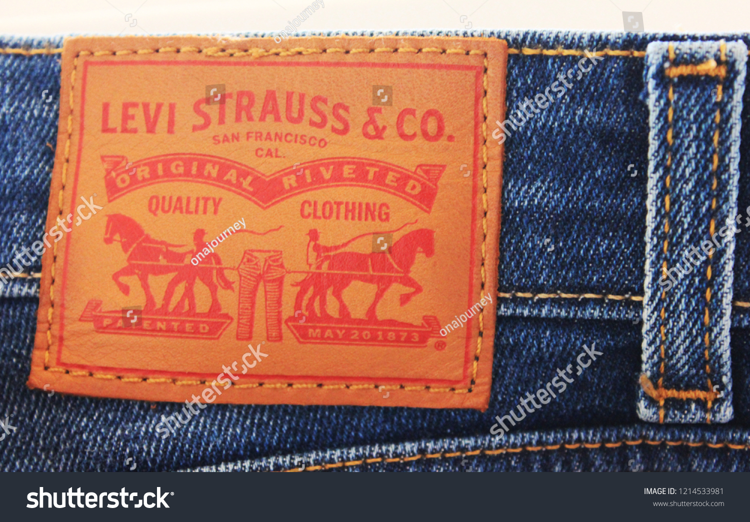 levis leather tag