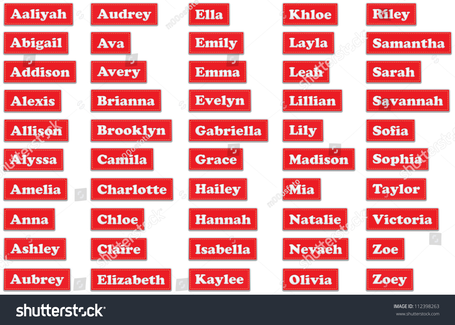 most-50-common-girl-english-name-stock-illustration-112398263-shutterstock