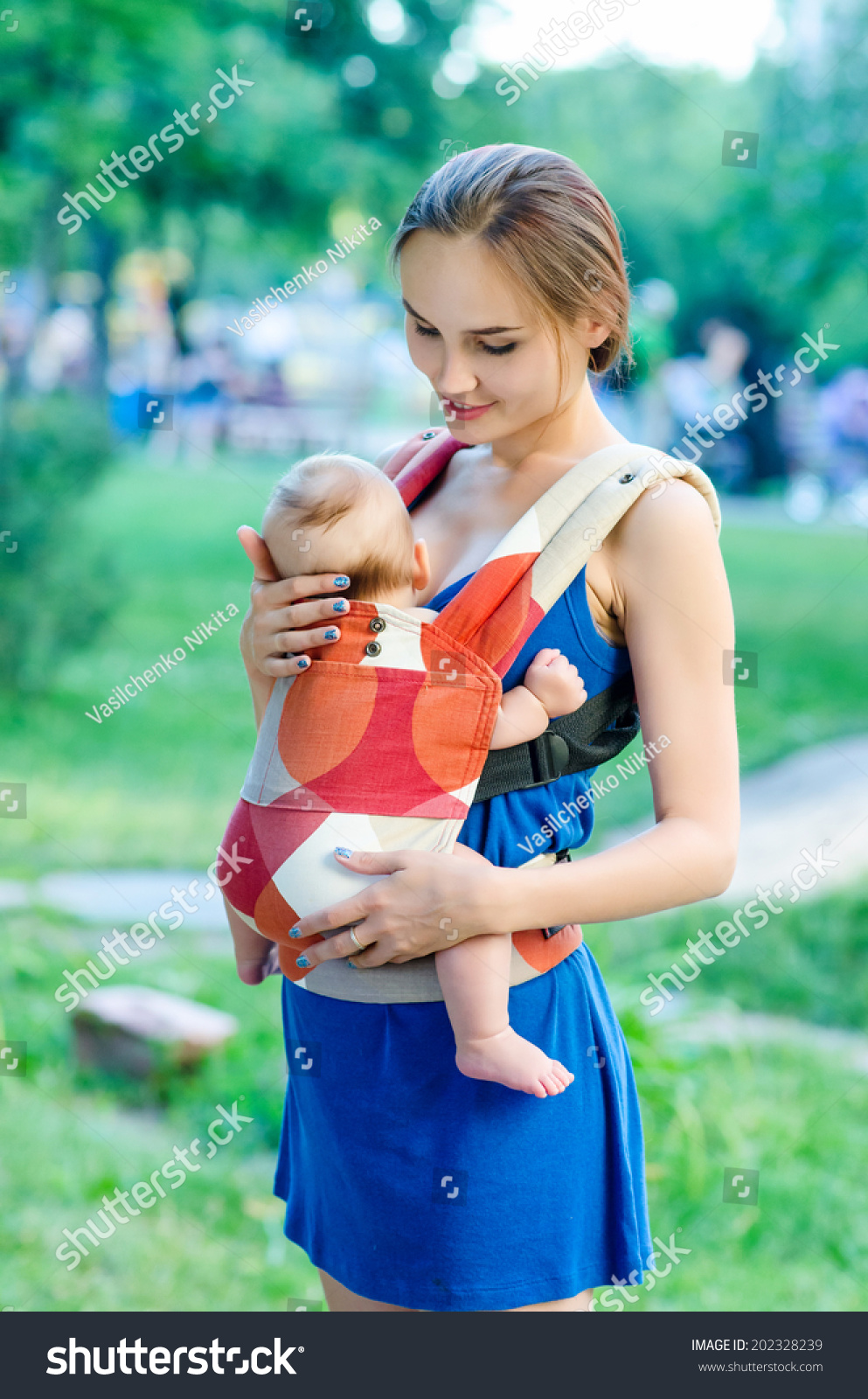 baby in backpack