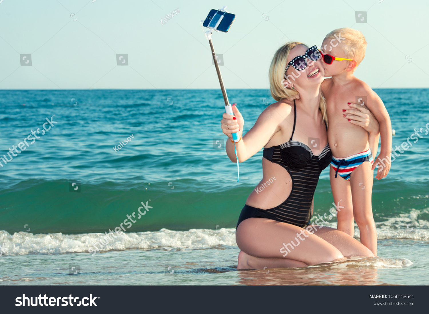 mom and son bathing suits