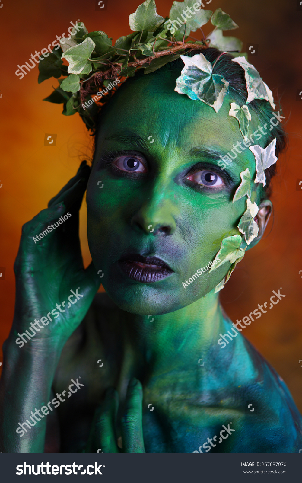 Mockingbird nød pulsåre Mother Nature Concept Body Paint Stock Photo (Edit Now) 267637070