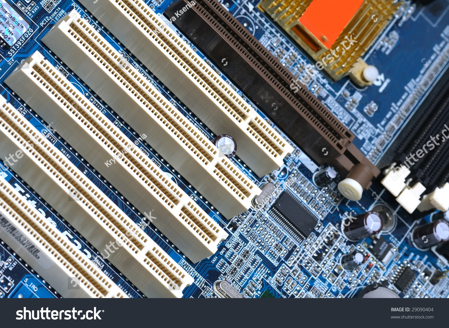 Motherboard. Pci Slots Stock Photo 29090404 : Shutterstock