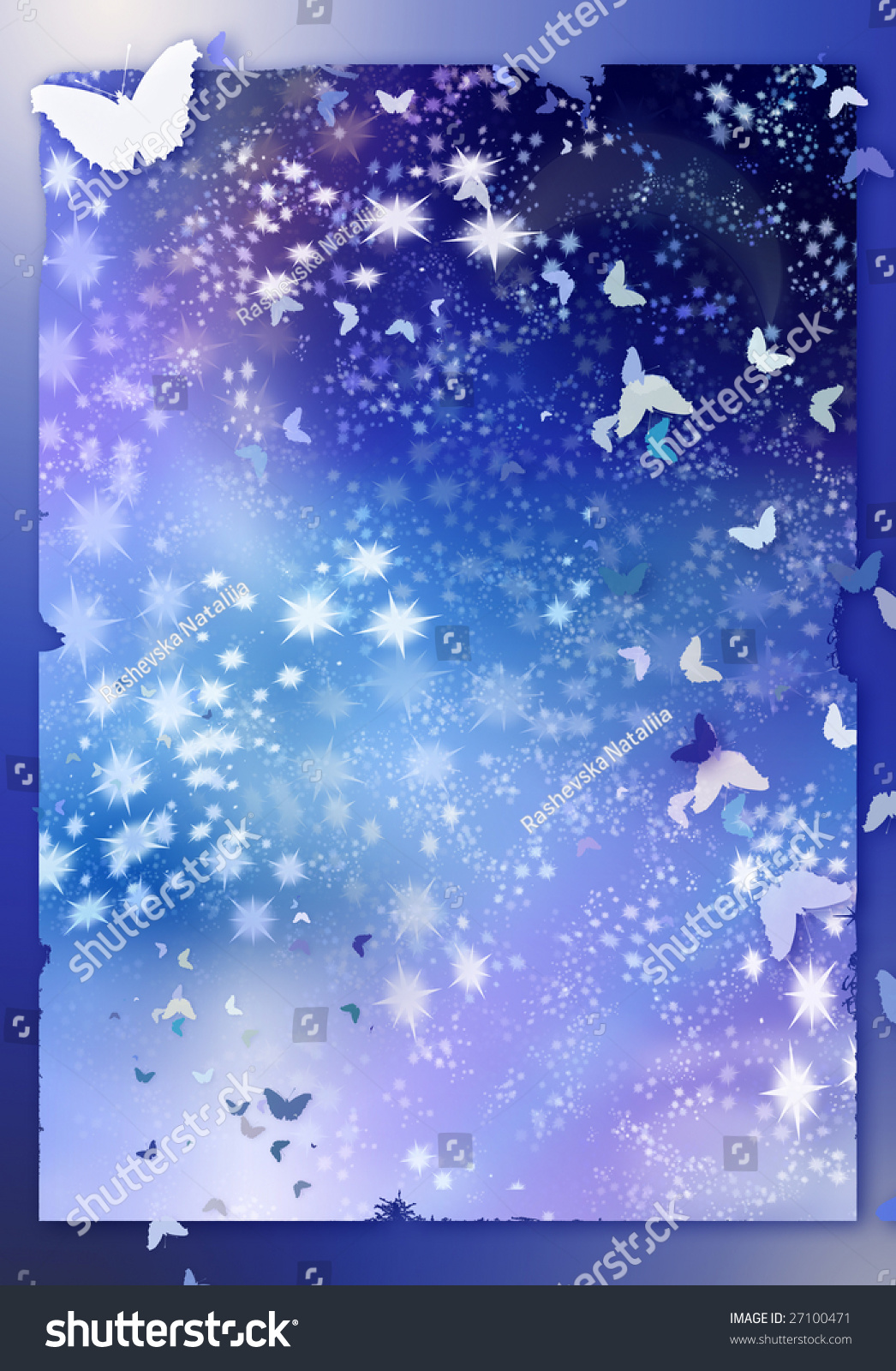 Moths Taking Off Sheet Paper Drawn Stock Illustration 27100471