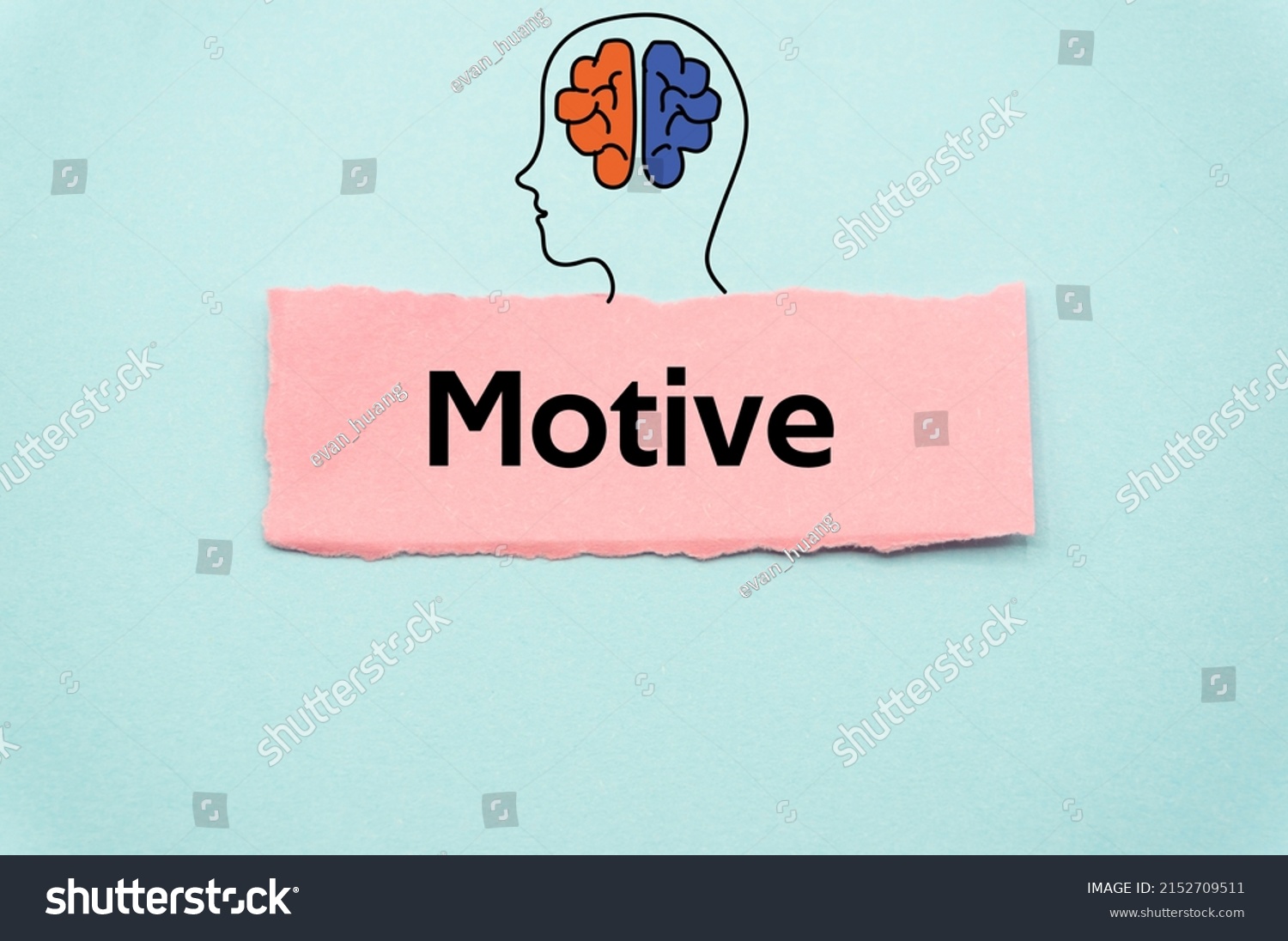 Motive Word Written On Slip Colored Stock Photo 2152709511 | Shutterstock