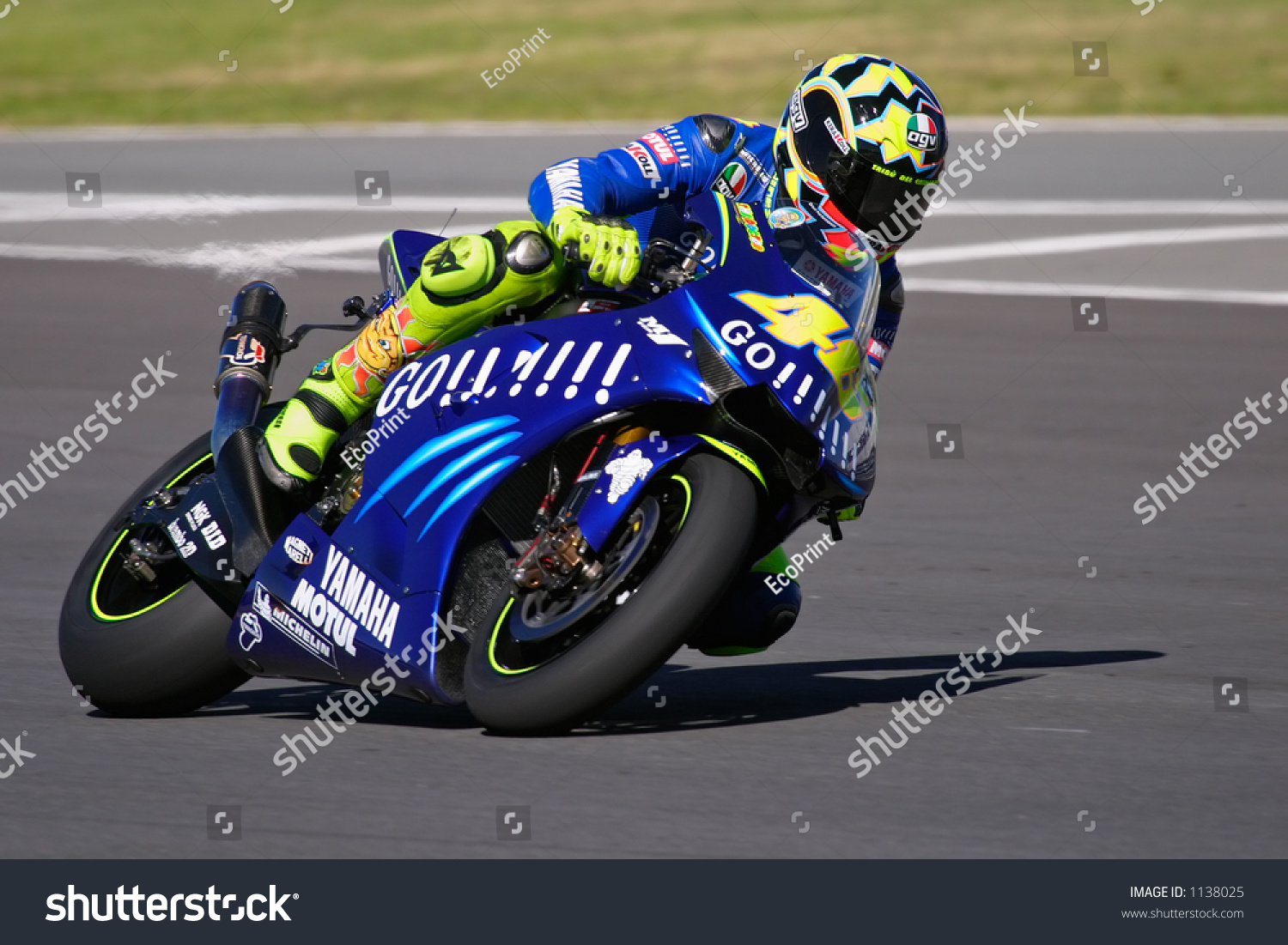 Motogp Racing Valentino Rossi Phakisa Racetrack Stock Photo 1138025 ...