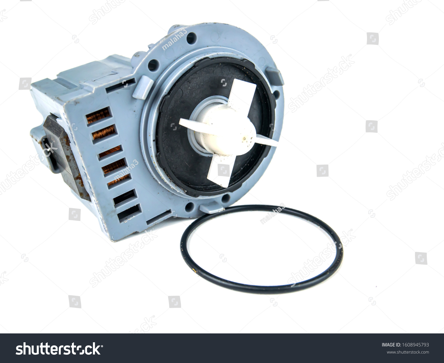 Motor Pump Impeller Washing Machine On Stock Photo 1608945793