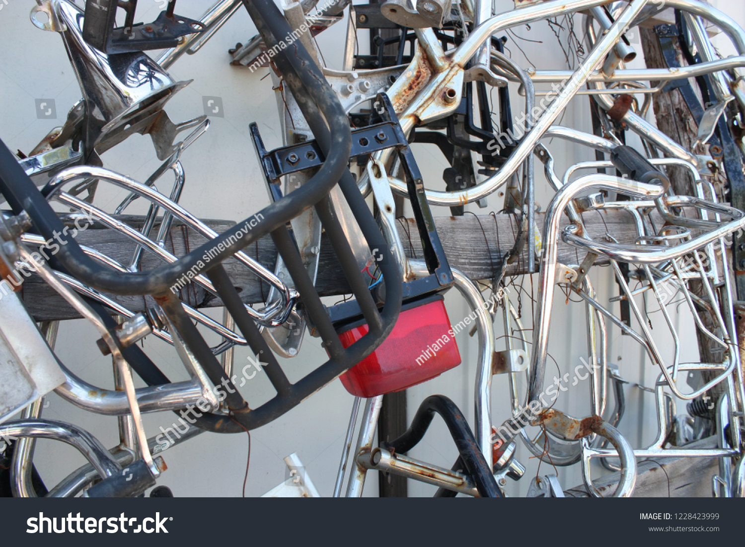Motorcycle Snowmobile Junkyard Ontario Canada Stock Photo Edit Now 1228423999 Snowmobile Junkyard Ontario Canada