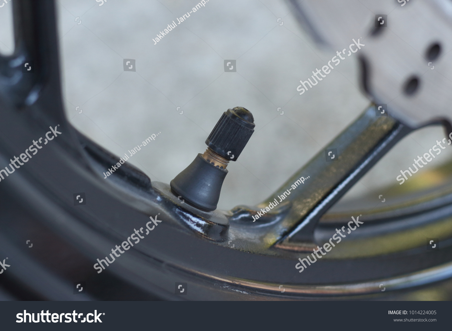 Motorcycle Tire Valve Stem Stock Photo Edit Now 1014224005