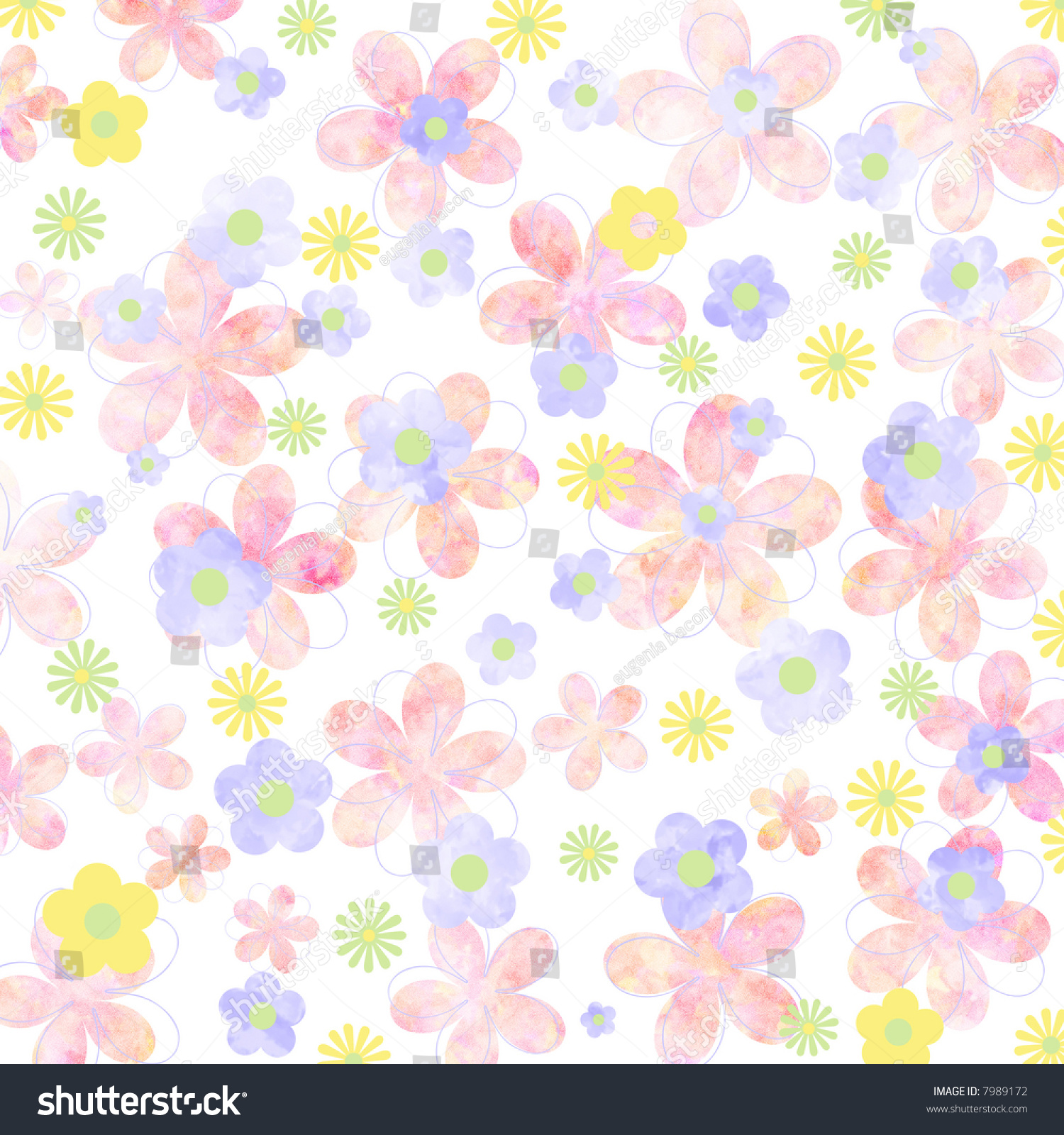 Mottled Pastel Daisy Background Stock Photo 7989172 : Shutterstock