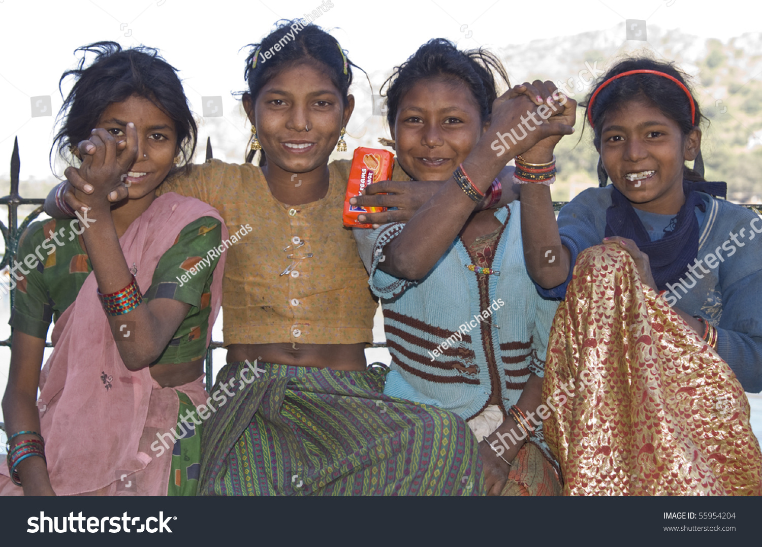 Mount Abu, India - November 2: Group Of Very Poor But Happy Children ...