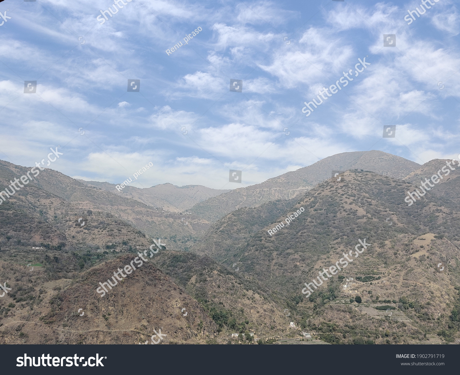 Mountain Trees Uttarakhand Landscape Wallpaper Hd Stock Photo ...