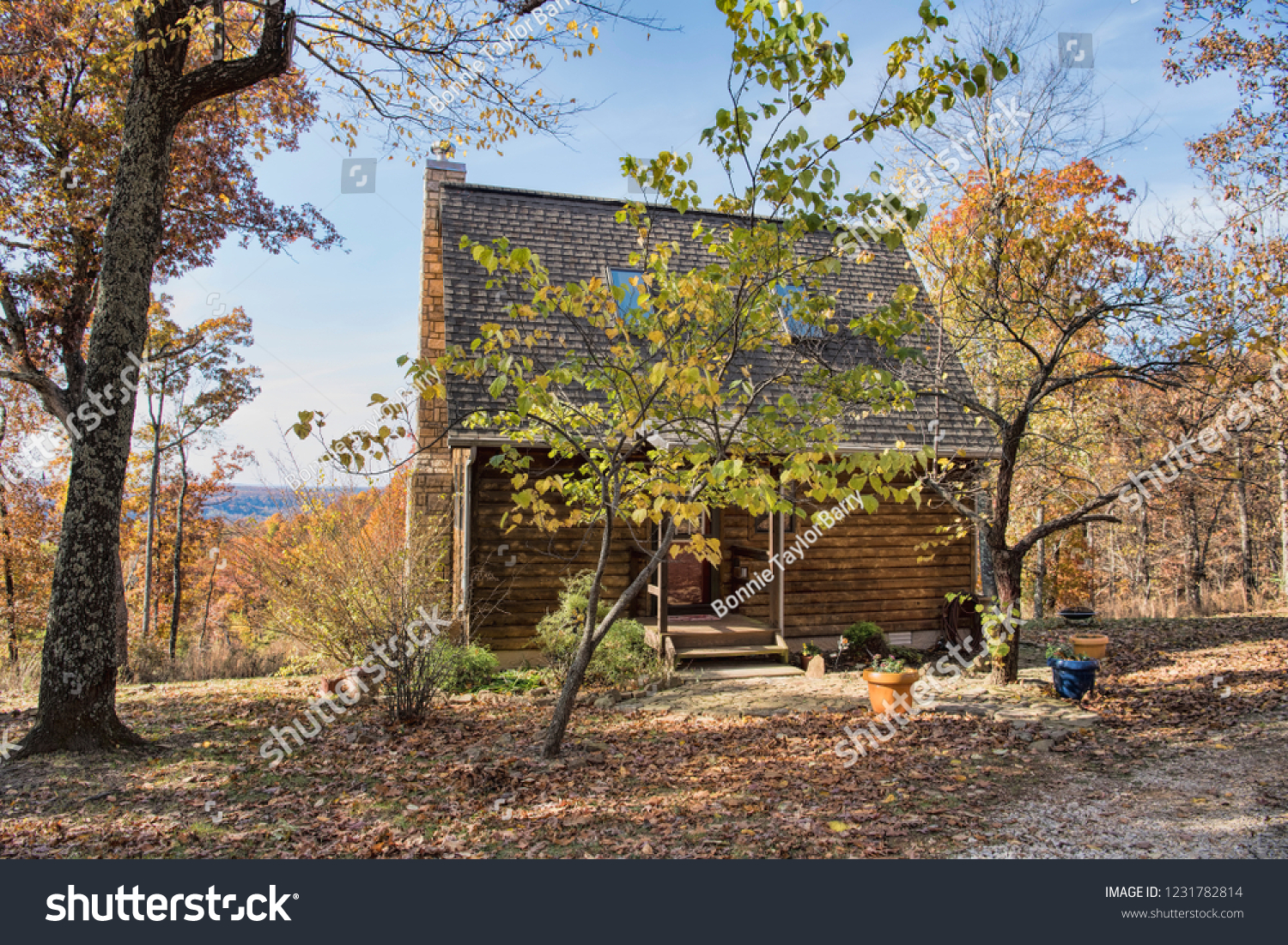 Mountain Cabin Secluded Area Arkansas Stock Photo Edit Now