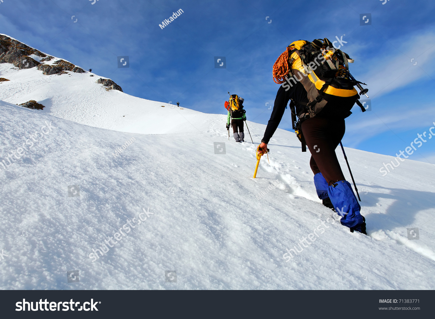 Mountain Climbers Stock Photo 71383771 Shutterstock