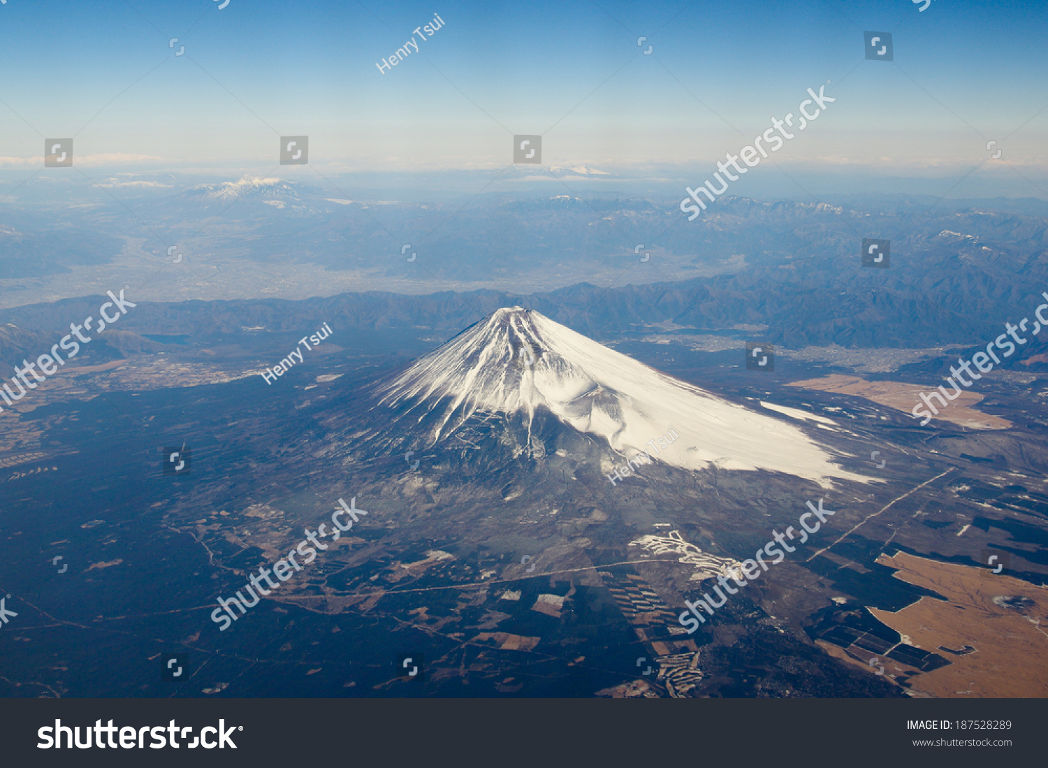 Mountain Fuji Bird'S Eye View, Japan Stock Photo 187528289 : Shutterstock