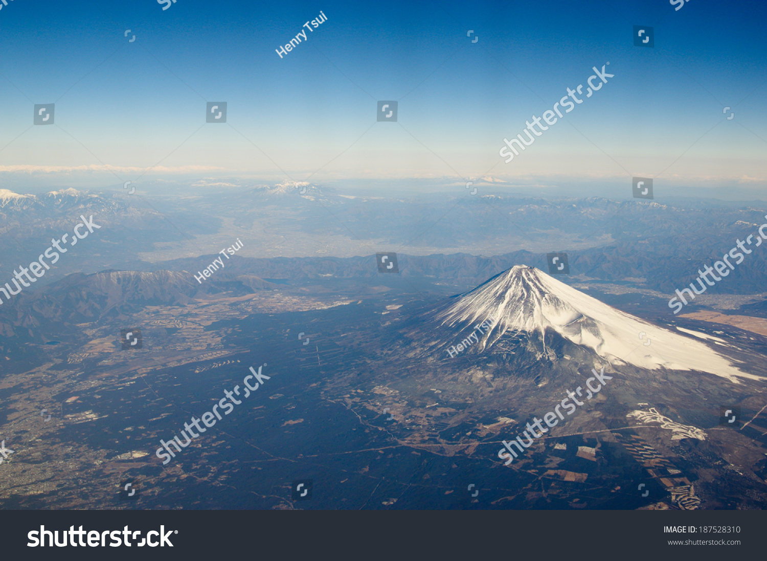 Mountain Fuji Bird'S Eye View, Japan Stock Photo 187528310 : Shutterstock