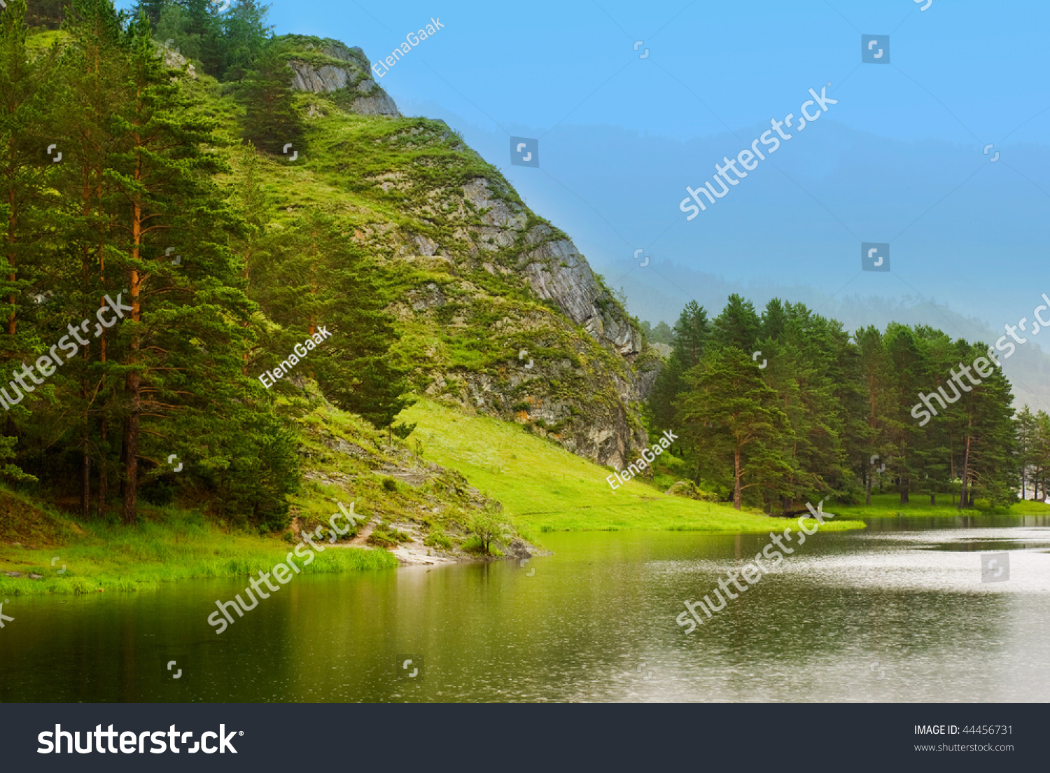 Mountain Lake During A Rain Stock Photo 44456731 : Shutterstock