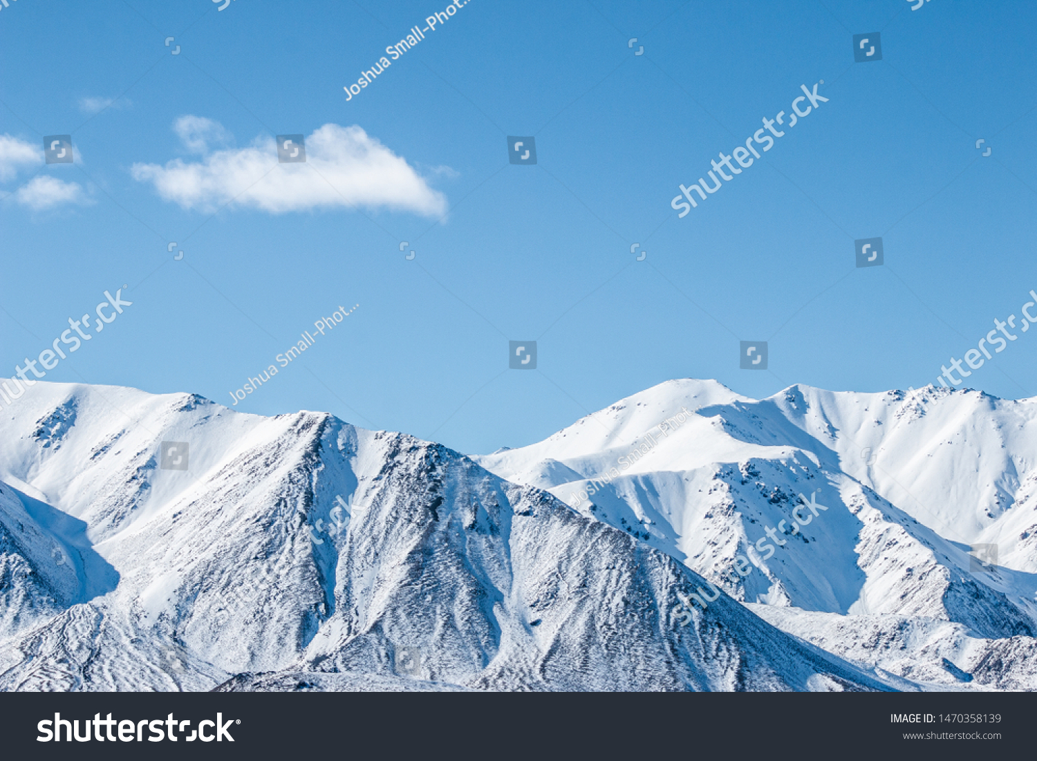 Mountain Peaks Snow Capped Mountains Winter Stock Photo Edit Now