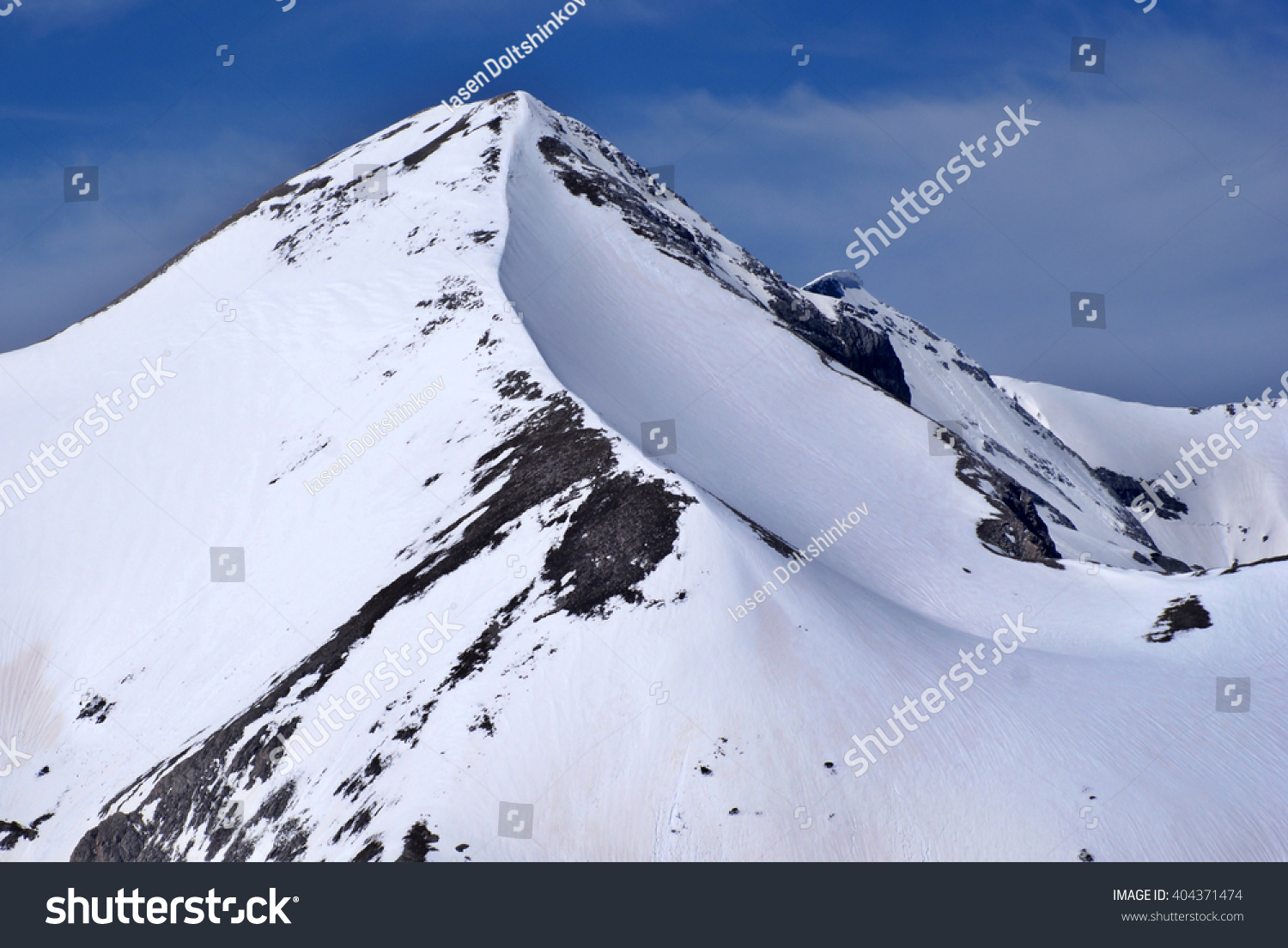 Mountain With Snow Stock Photo 404371474 : Shutterstock