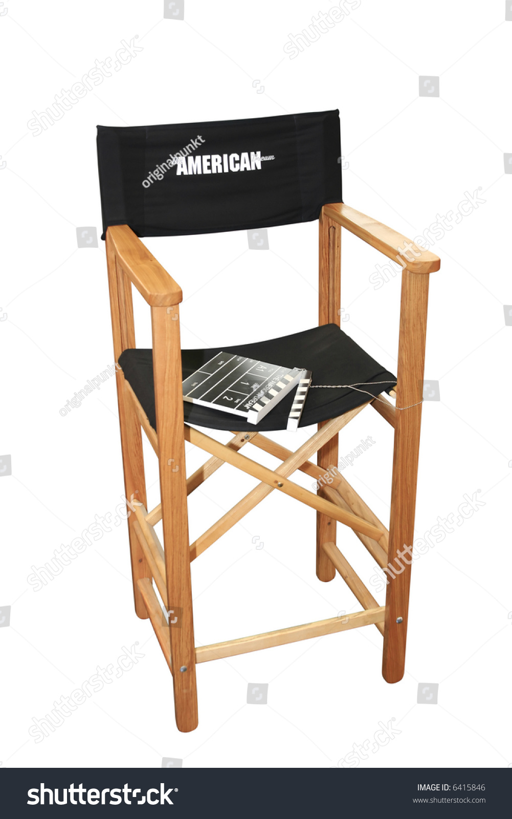 Movie Directors Chair Shooting American Dream Stock Photo Edit