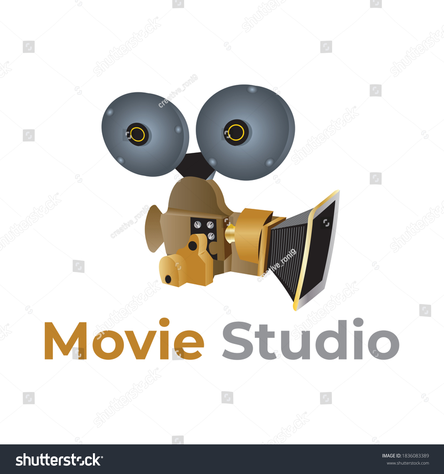 Movie Studio Logo Design Youtube Channel Stock Illustration 1603