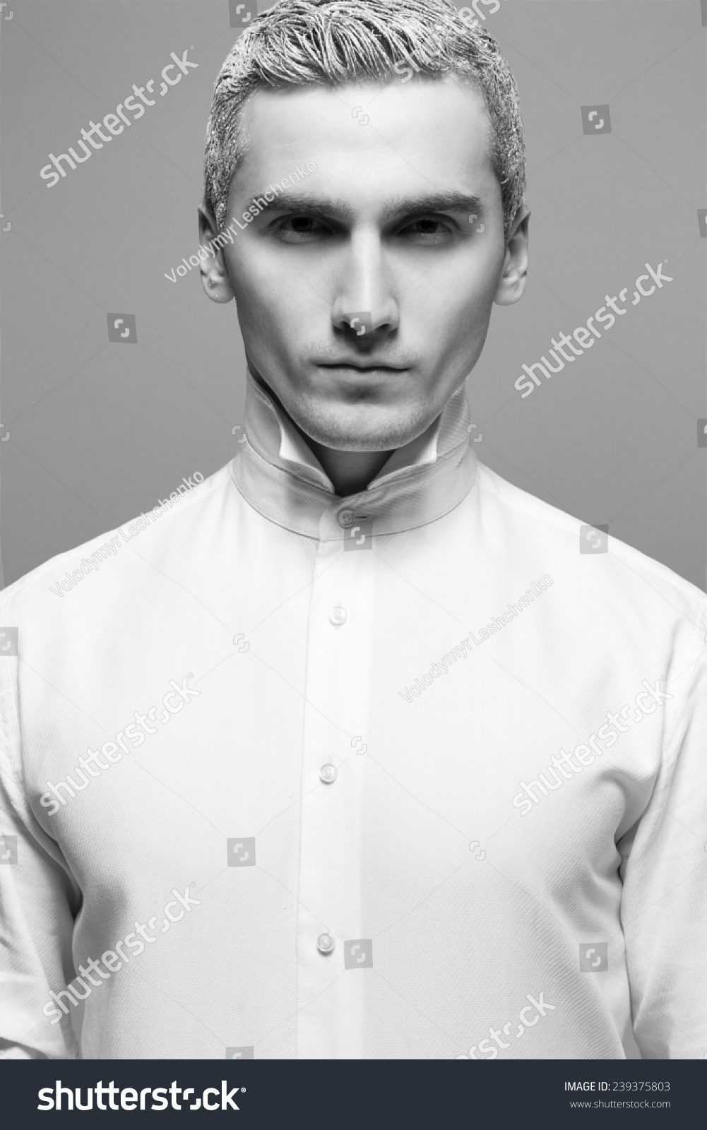 Mr Alien Male Fashion Concept Portrait Stockfoto Jetzt
