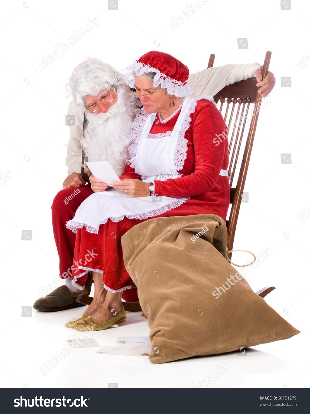 Mr Mrs Santa Claus Reading Kids Stock Photo 60751279 - Shutterstock