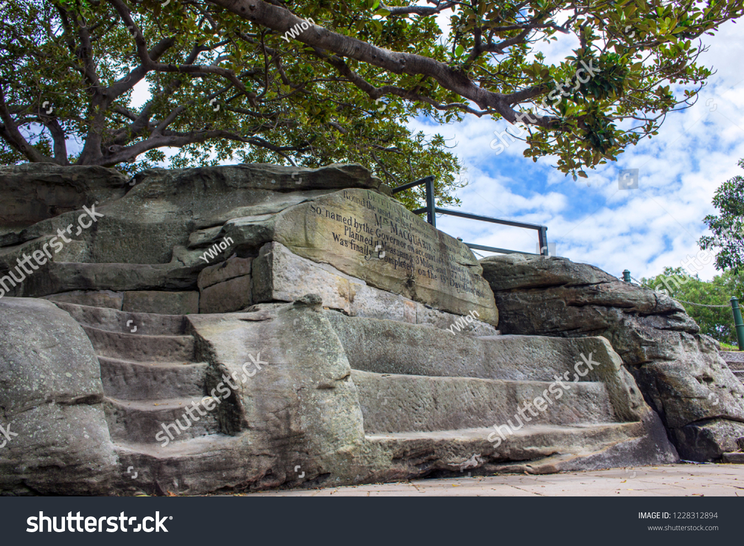 Mrs Macquaries Chair Exposed Sandstone Rock Stock Photo Edit Now