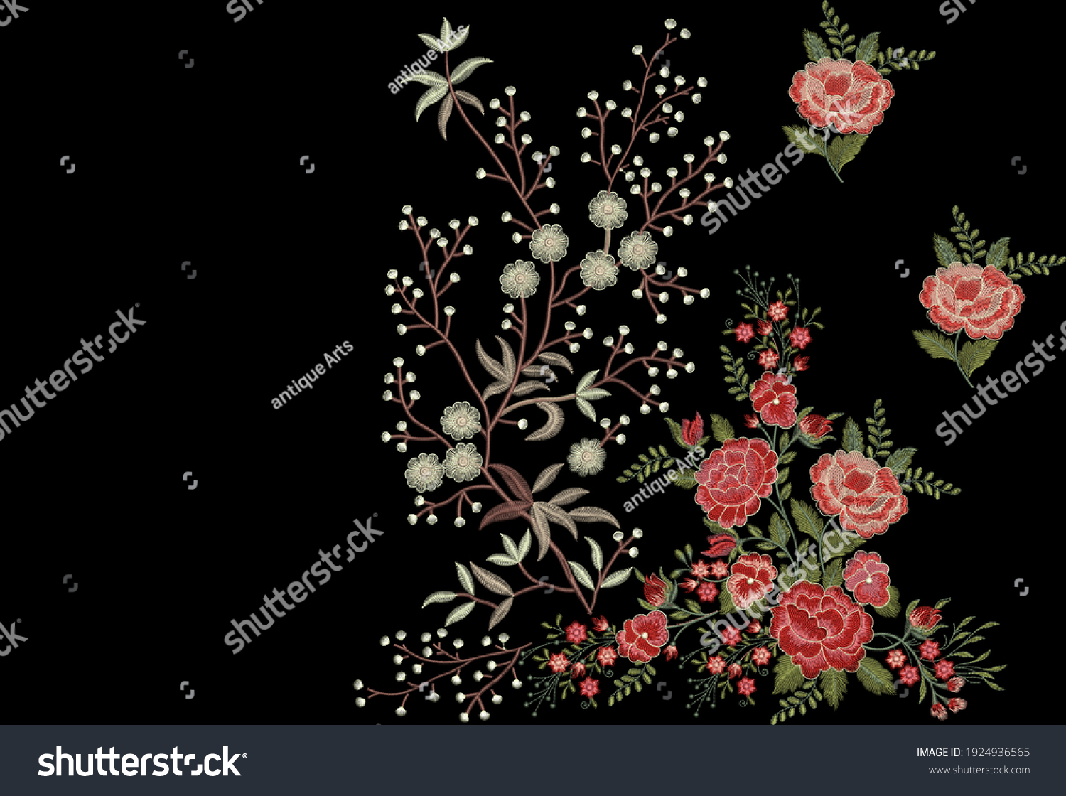 Mughal Flower Flower Art Drawing 1924936565   Stock Photo Mughal Flower Flower Art Drawing 1924936565 