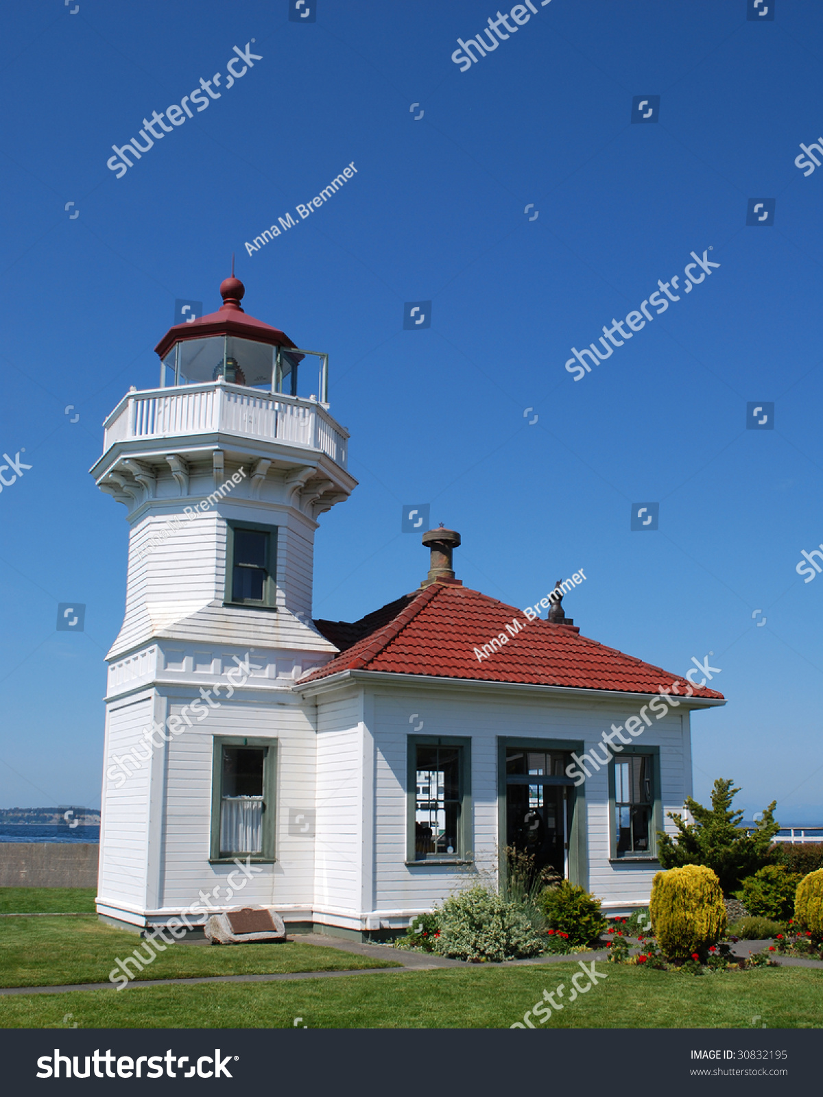 mukilteo lighthouse built 1906 site where stock photo edit now