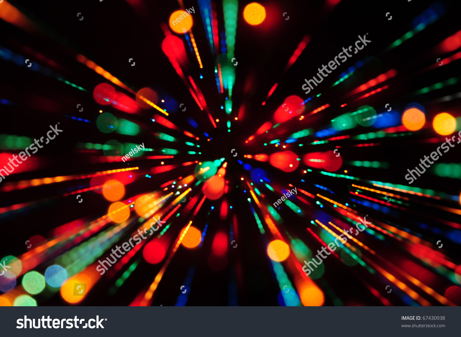 Multi Colored Abstract Background Of Out Of Focus Party Lights Streaks ...