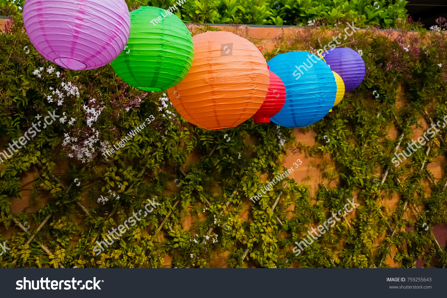 garden paper lanterns