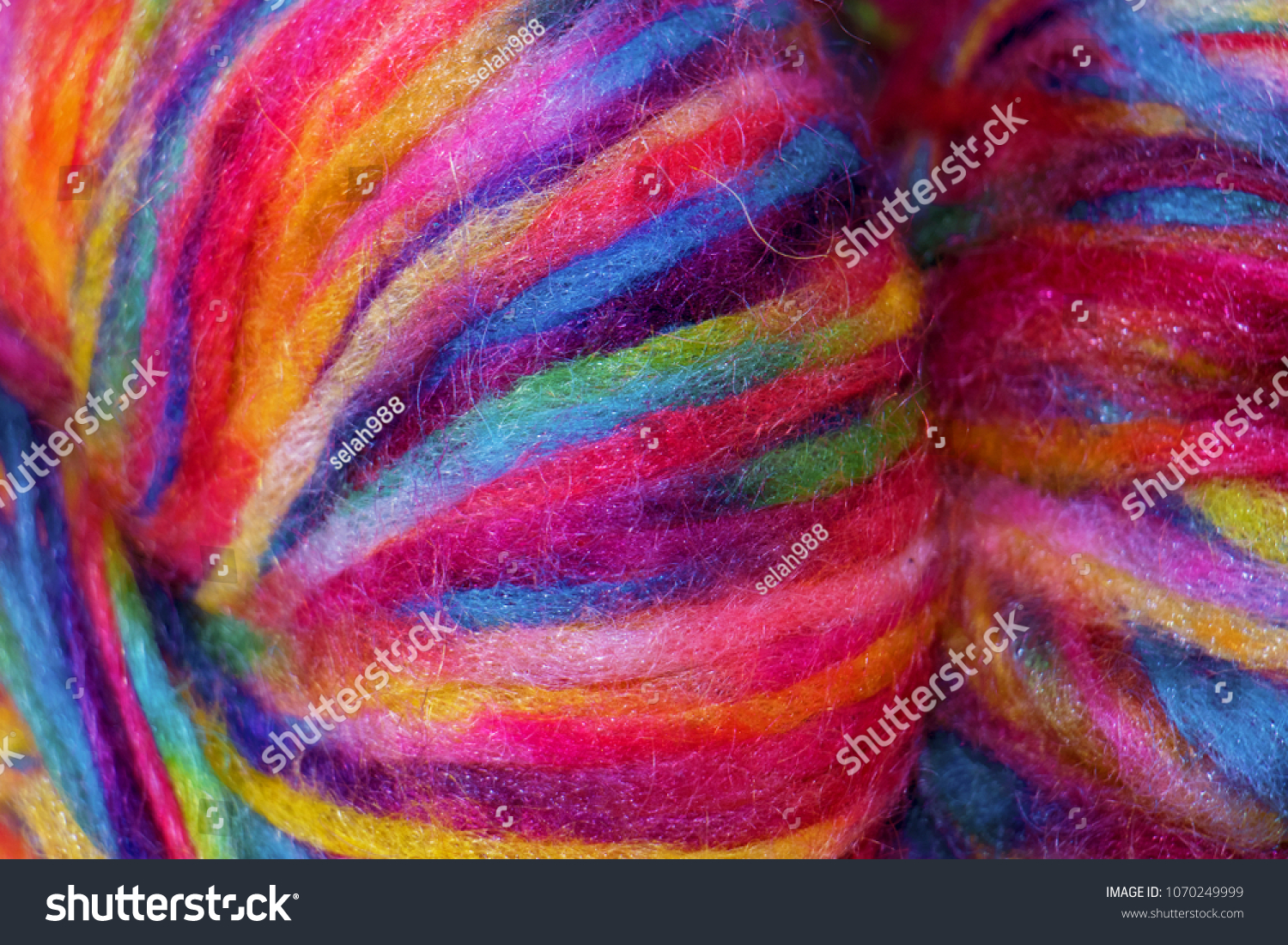 multicolor wool yarn