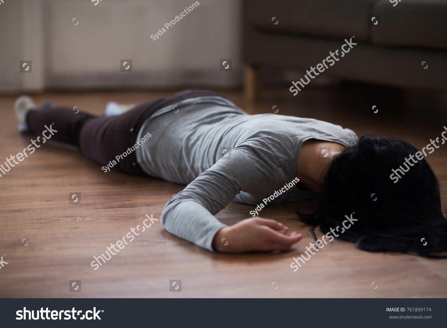 Murder Kill People Concept Unconscious Dead Stock Photo 761899174 ...