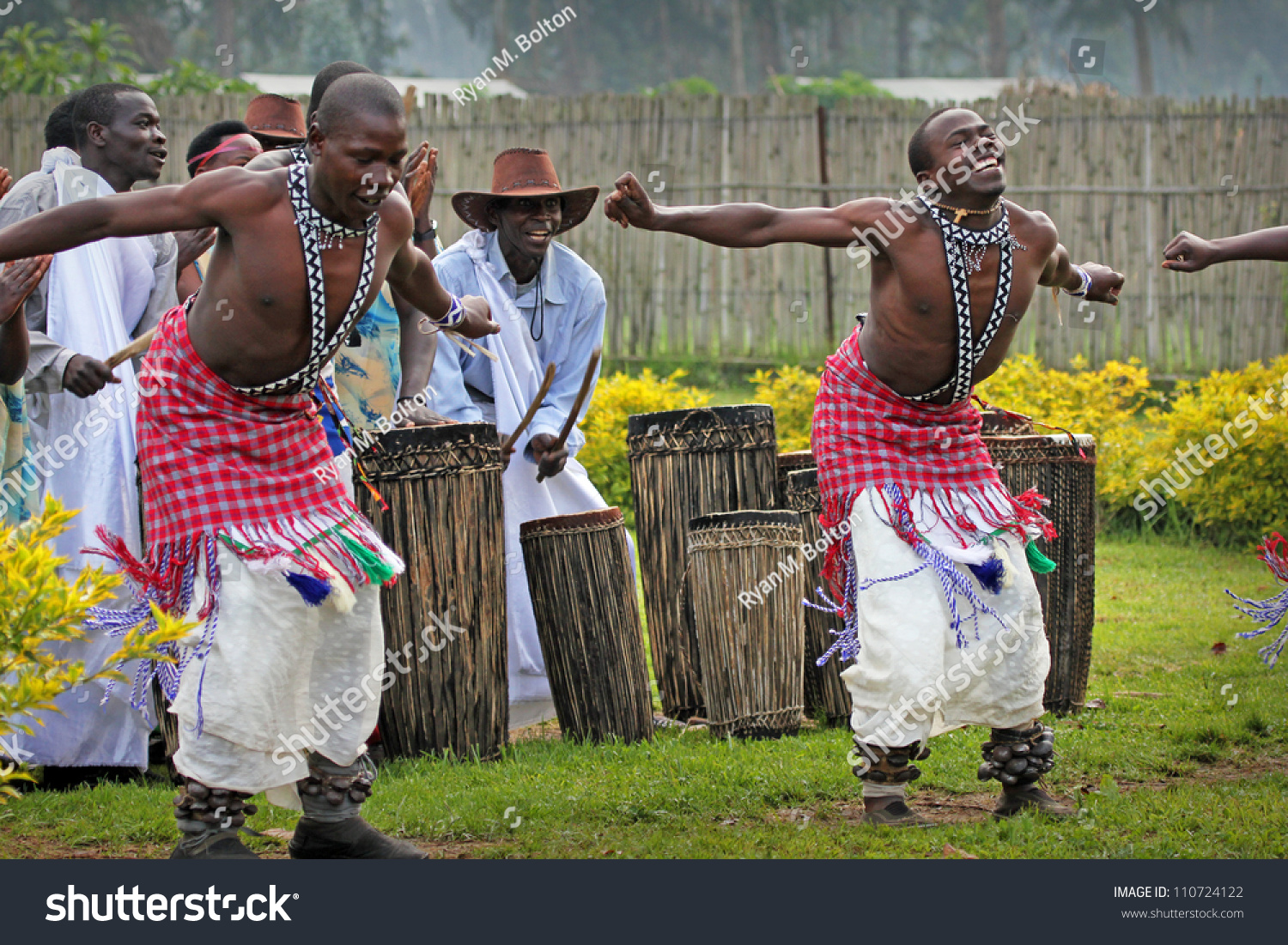 Musanze, Rwanda - June 16: Tribal Dancers Of The Batwa Tribe Perform ...