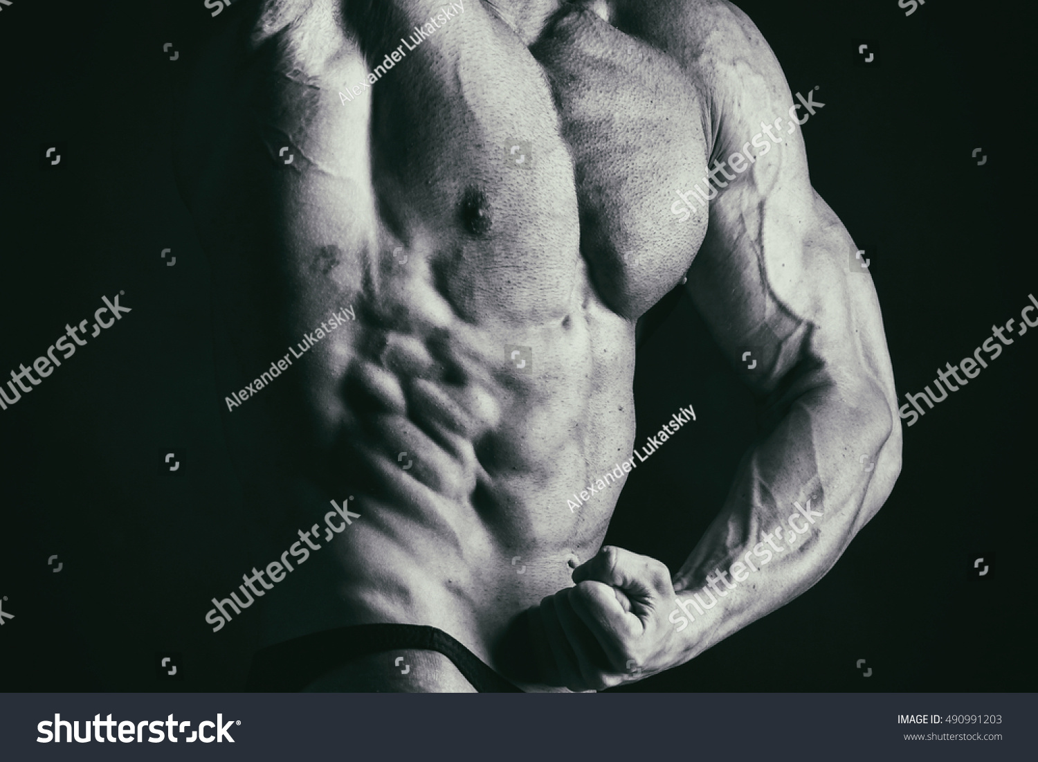 Muscular Male Body Stock Photo 490991203 - Shutterstock