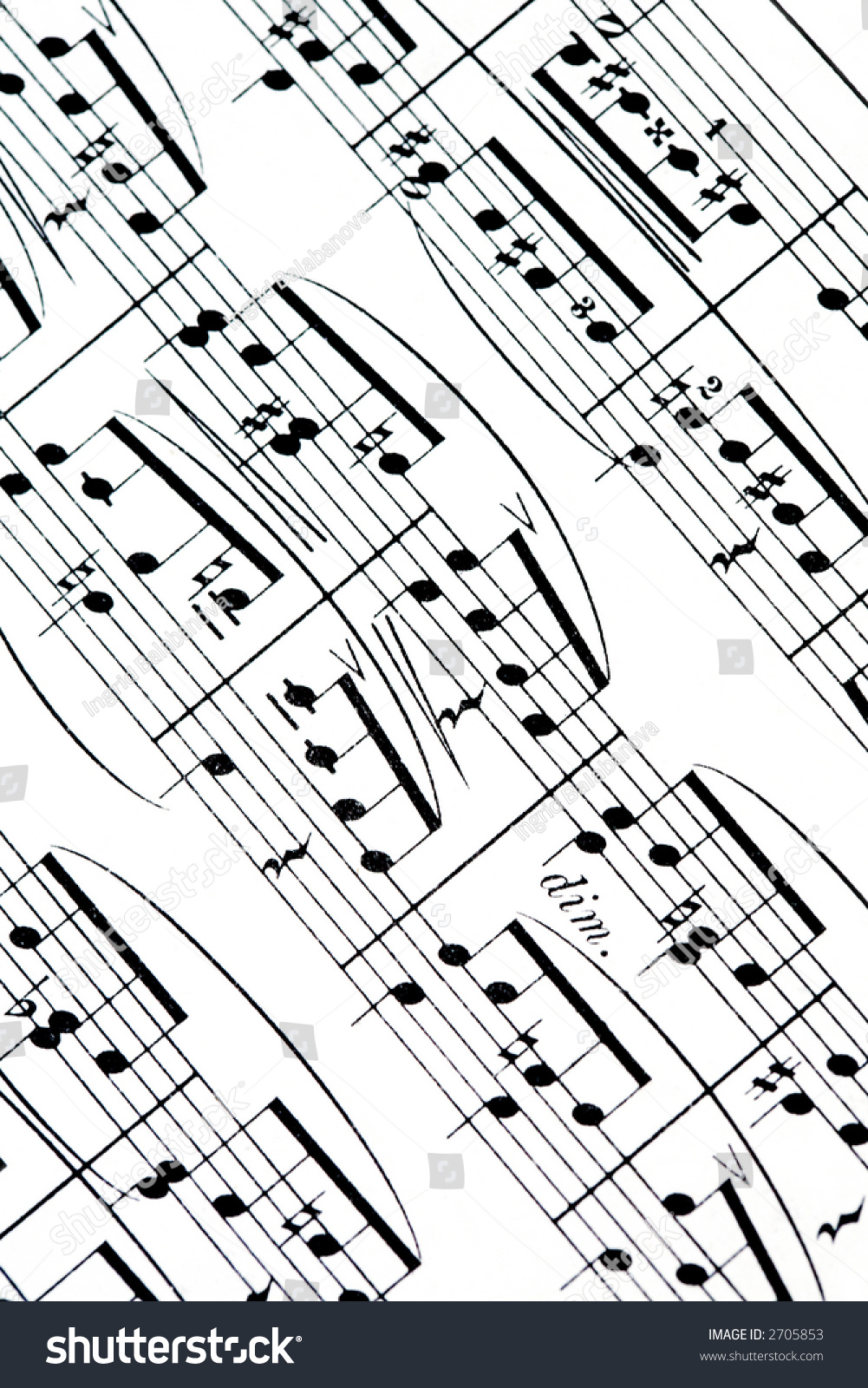 Music Notes Background Stock Photo 2705853 | Shutterstock