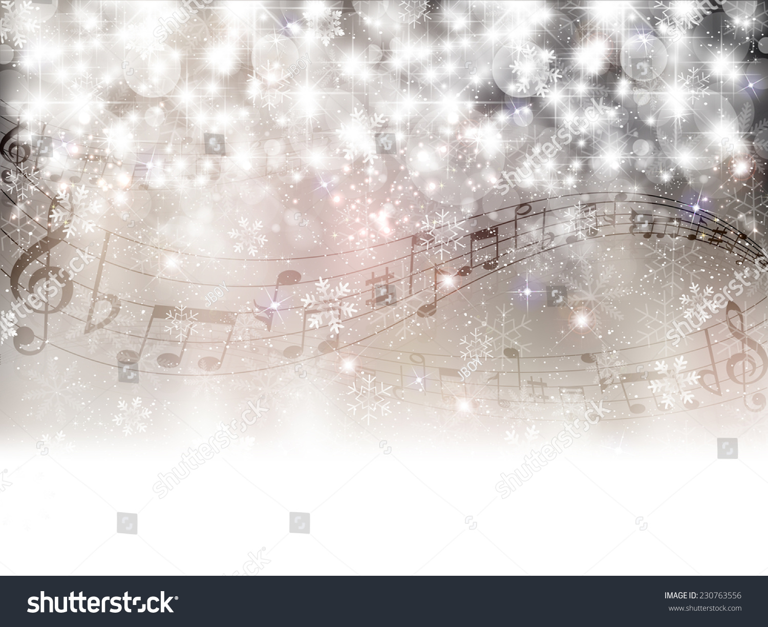 Music Snow Background Stock Illustration 230763556 - Shutterstock