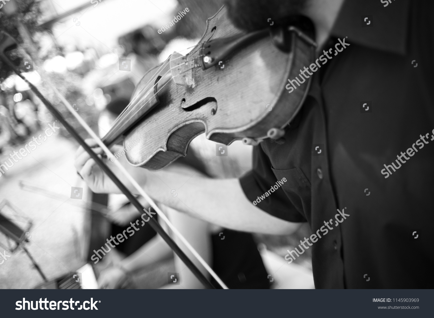 Musicians Group Playing Wedding Music During Stock Photo Edit Now