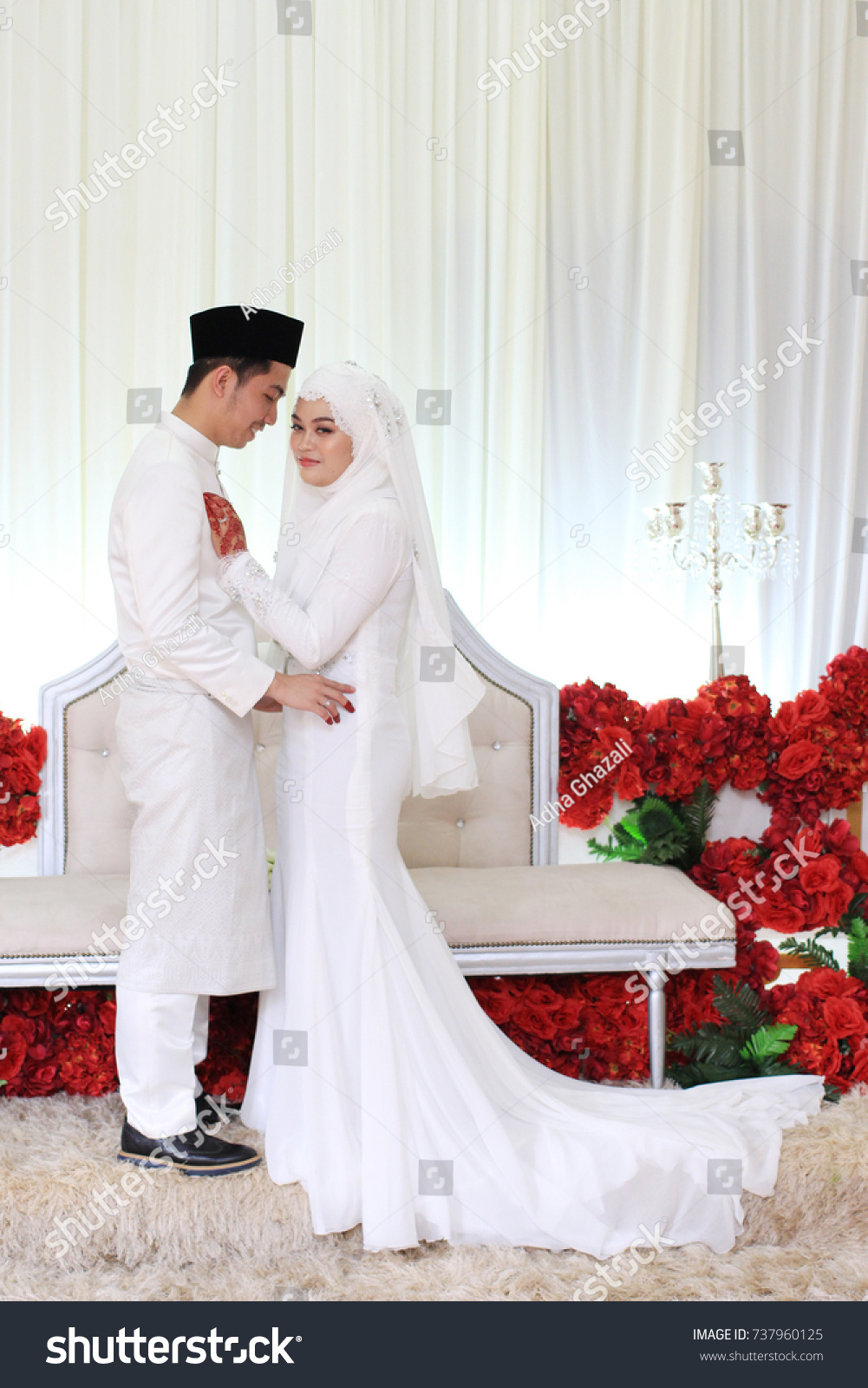 couple dress white