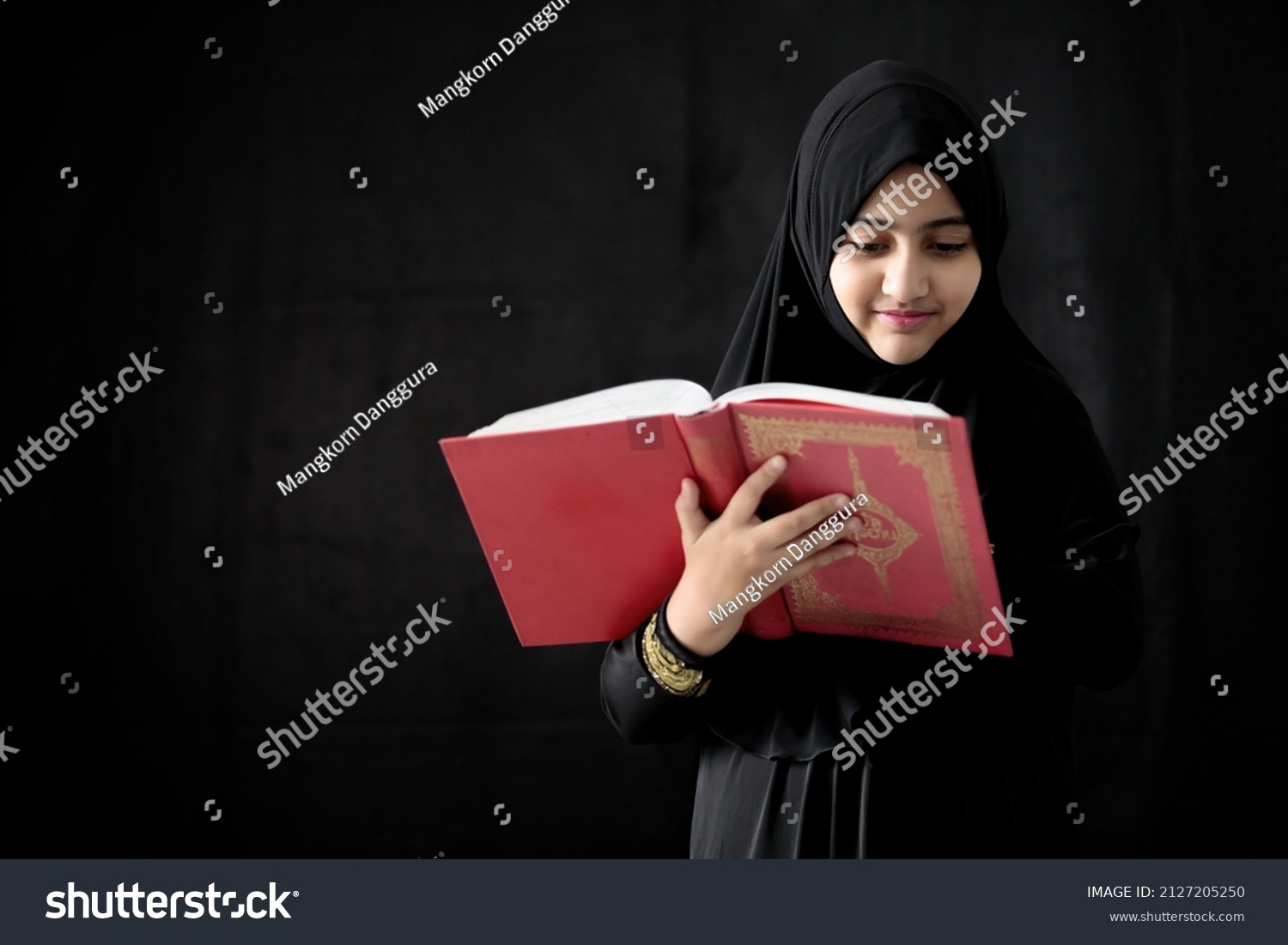 Muslim Girl Reading Holy Book Quran Stock Photo 2127205250 | Shutterstock