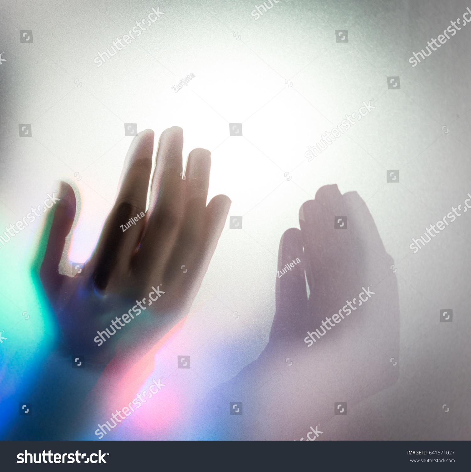 Muslim Woman Hands Prying Stock Photo 641671027 | Shutterstock