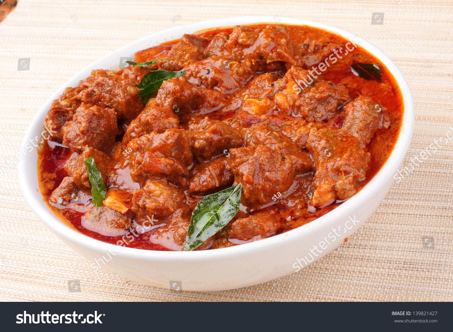 Mutton Currydelicious Kerala Style Meat Dish Stock Photo 139821427 ...