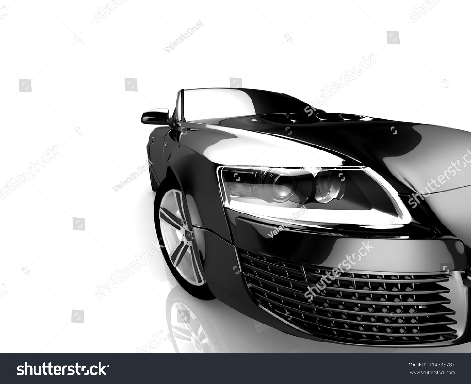 My Own Car Design Background 3 D Stock Illustration 114735787