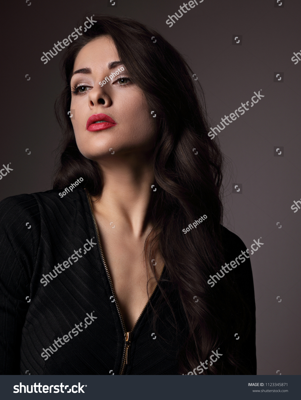 Mystic Sexy Makeup Woman Red Bright Stock Photo 1123345871 | Shutterstock