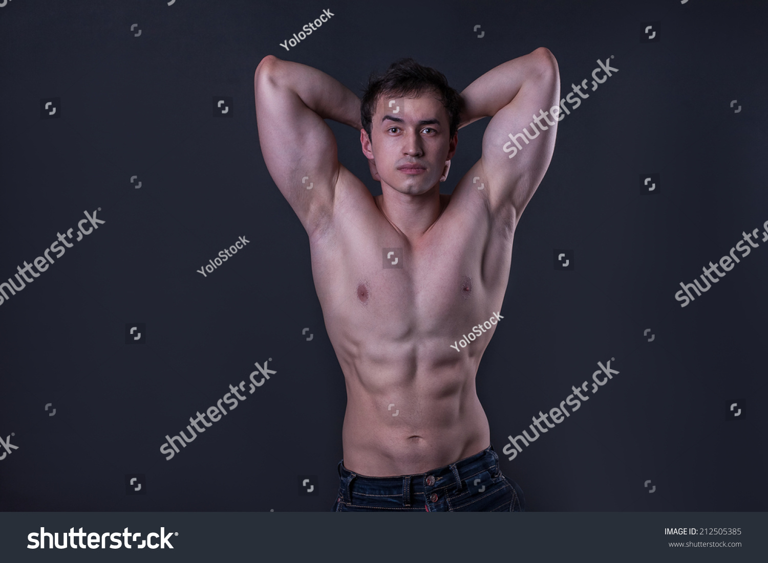 Nacked Muscular Man Stock Photo Shutterstock